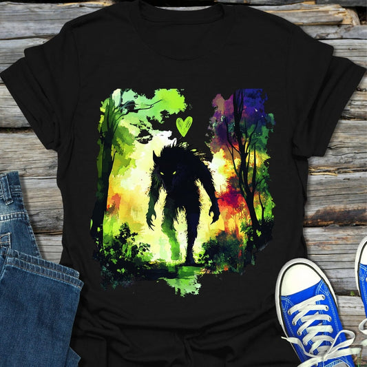 Green Werewolf Heart T-Shirt