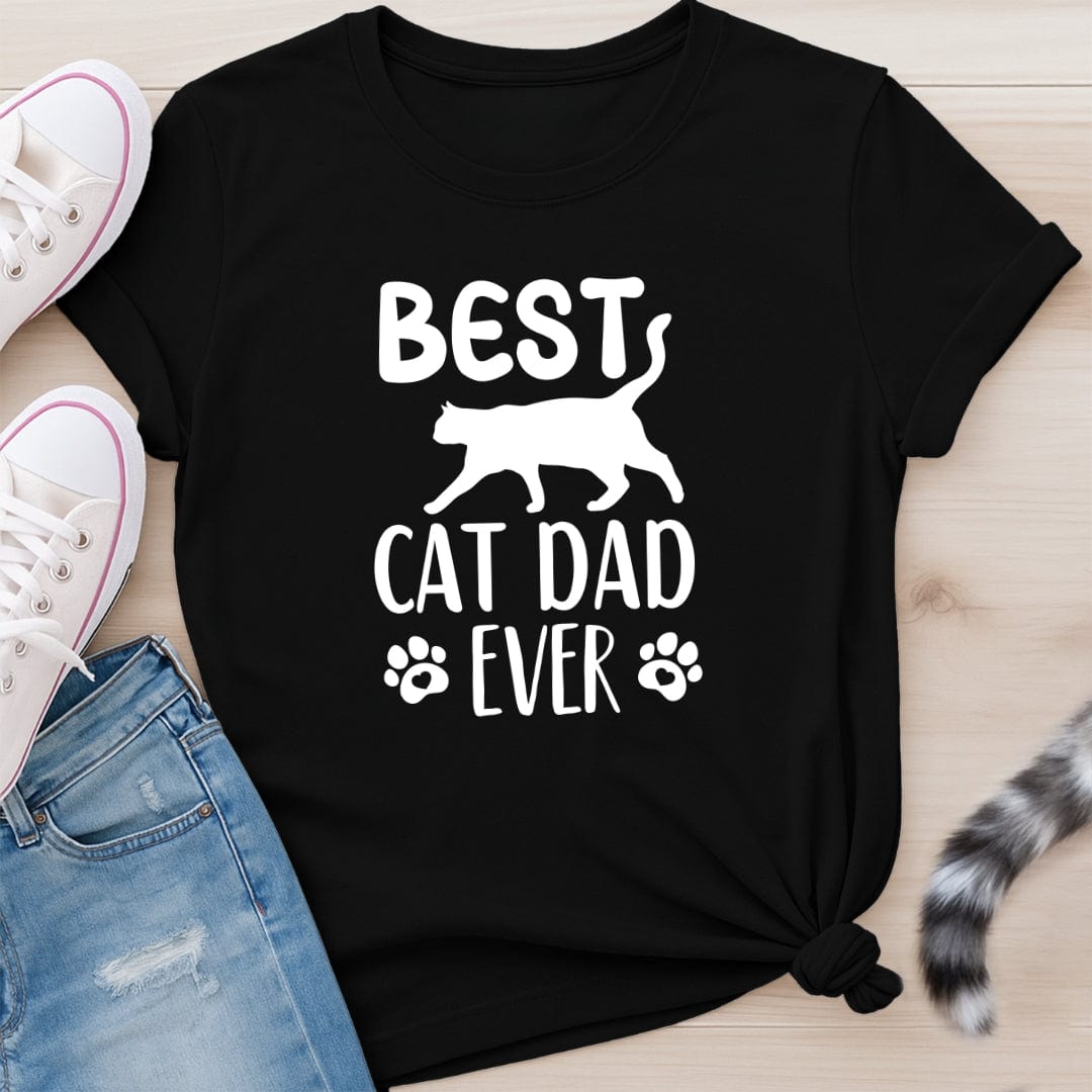 BEST CAT DAD T-SHIRT