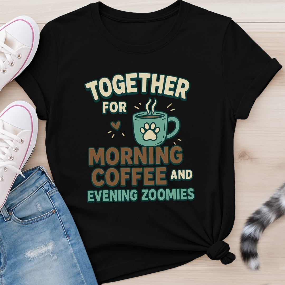 COFFEE AND ZOOMIES T-SHIRT