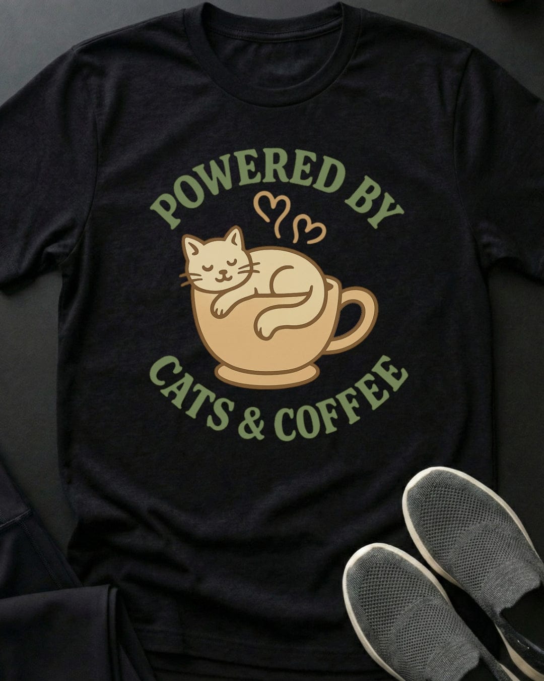 Cats & Coffee Tee