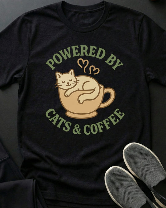 Cats & Coffee Tee
