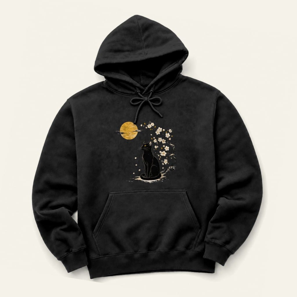 Blossoms Hoodie in Black