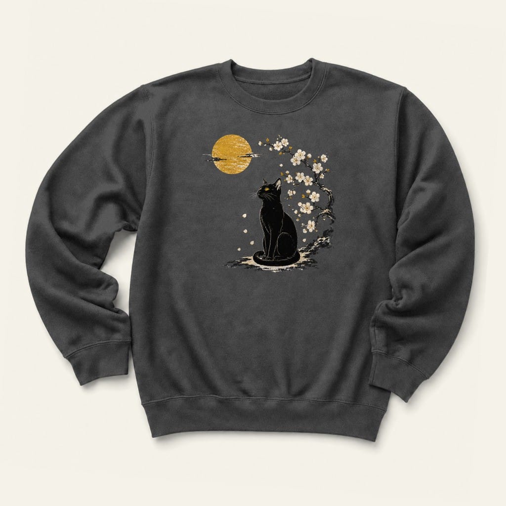 Blossoms Sweatshirt in Dark Heather