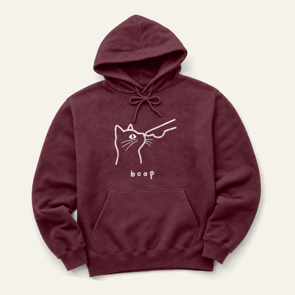 Boop Hoodie in Maroon