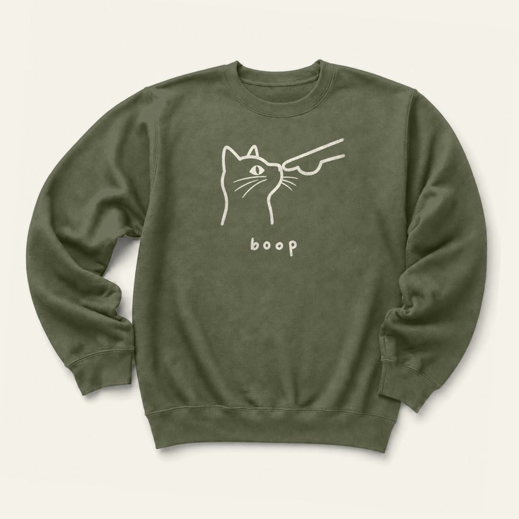 Boop Sweatshirt in Military Green
