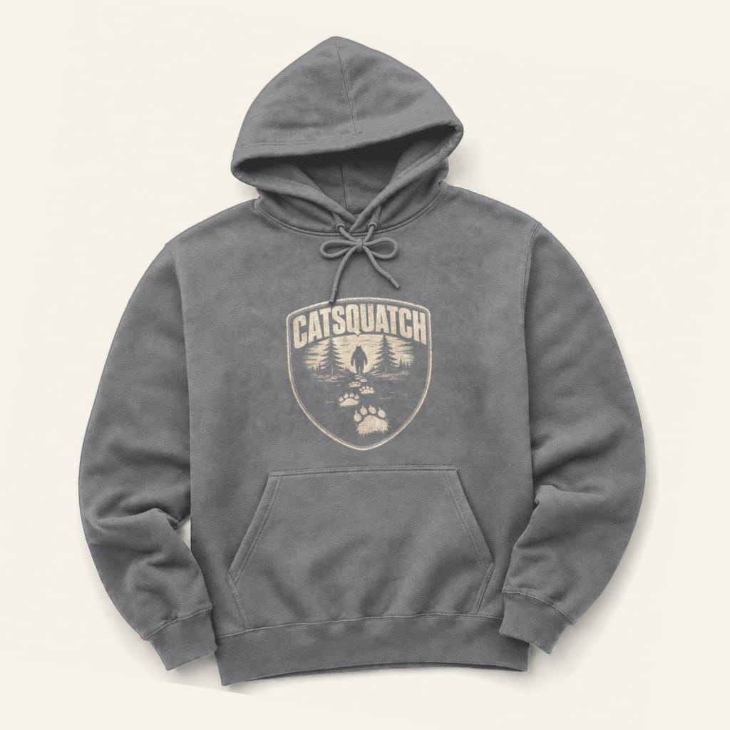 Catsquatch Hoodie in Graphite Heather