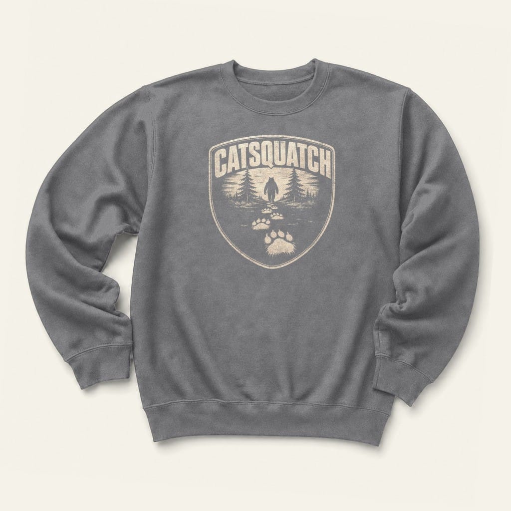 Catsquatch Sweatshirt in Graphite Heather
