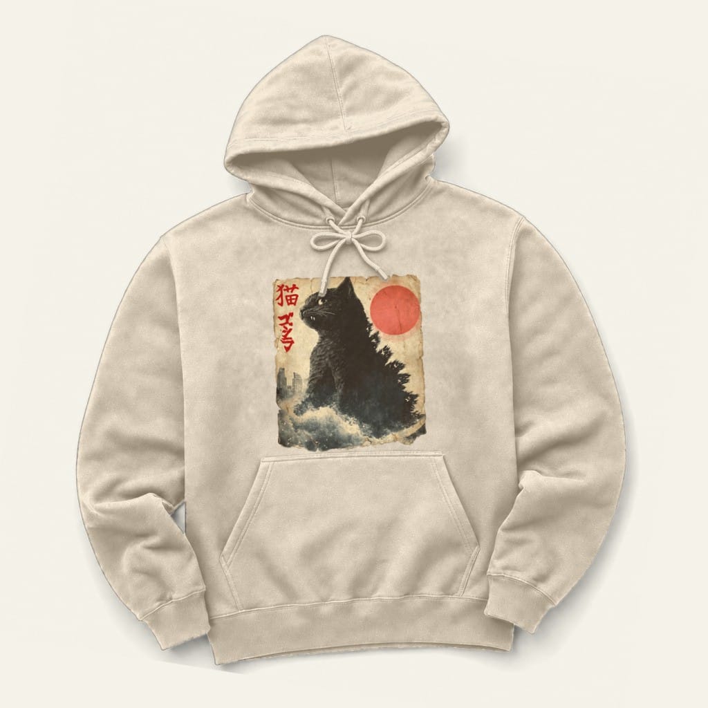 Catzilla Hoodie in Sand
