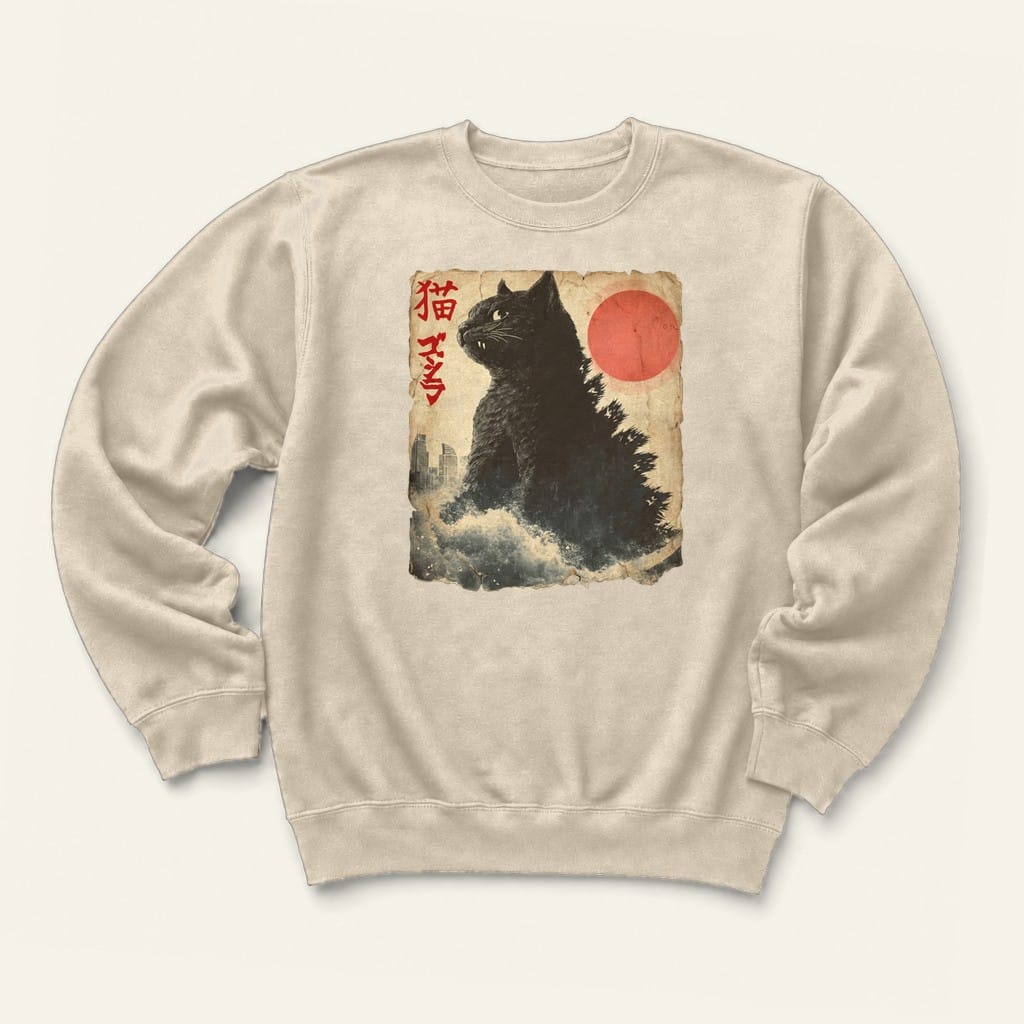 Catzilla Sweatshirt in Sand