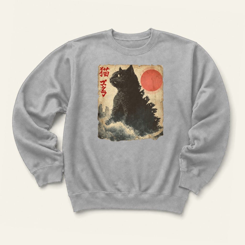 Catzilla Sweatshirt in Sport Grey