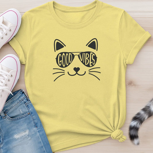 GOOD VIBES CAT T-SHIRT