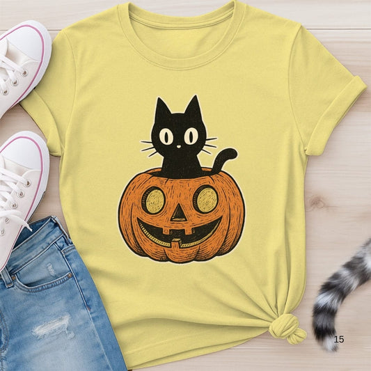 PUMPKIN CAT T-SHIRT