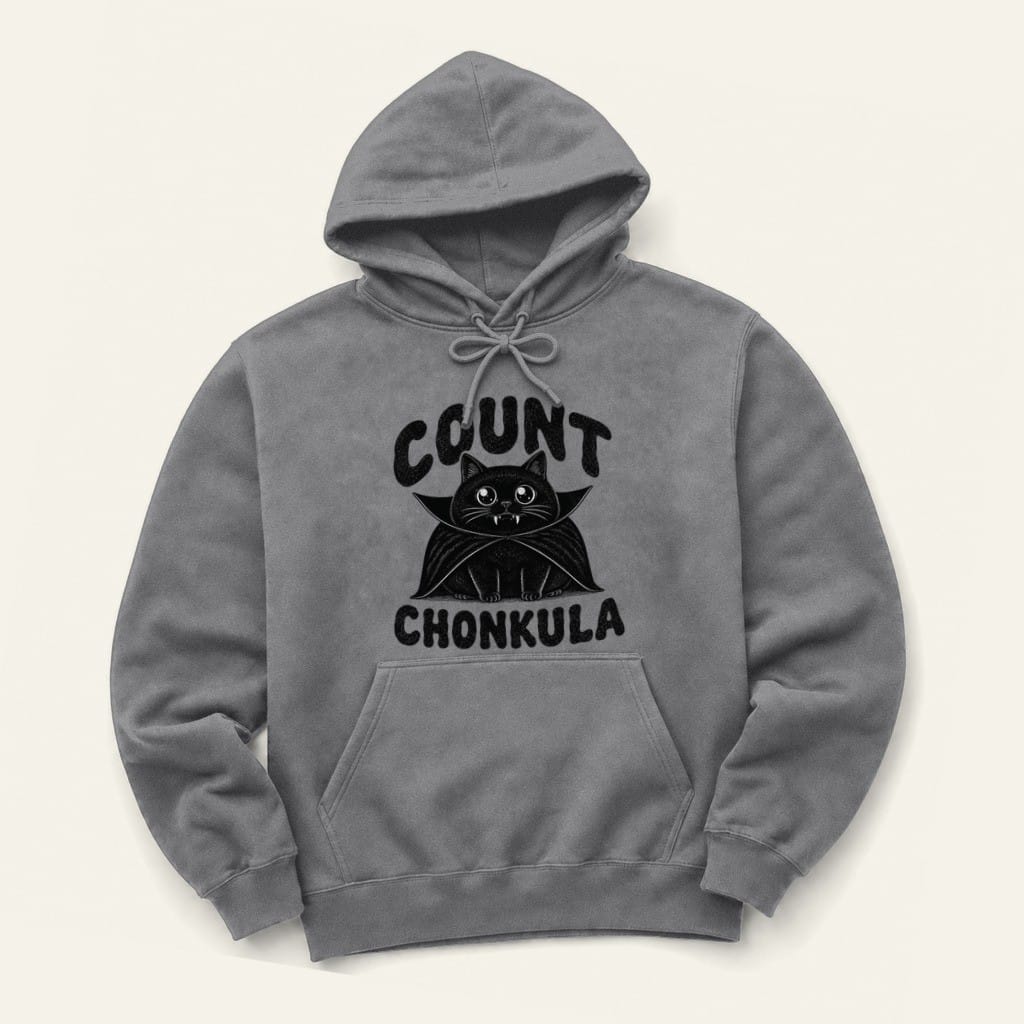 Count Chonkula Hoodie in Graphite Heather
