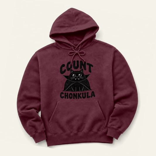 Count Chonkula Hoodie in Maroon