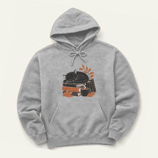 Cozy Reads Hoodie in Sport Grey