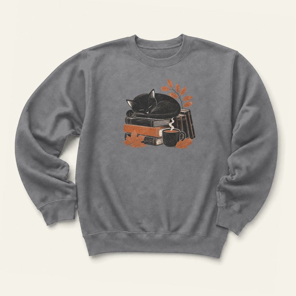 Cozy Reads Sweatshirt in Graphite Heather