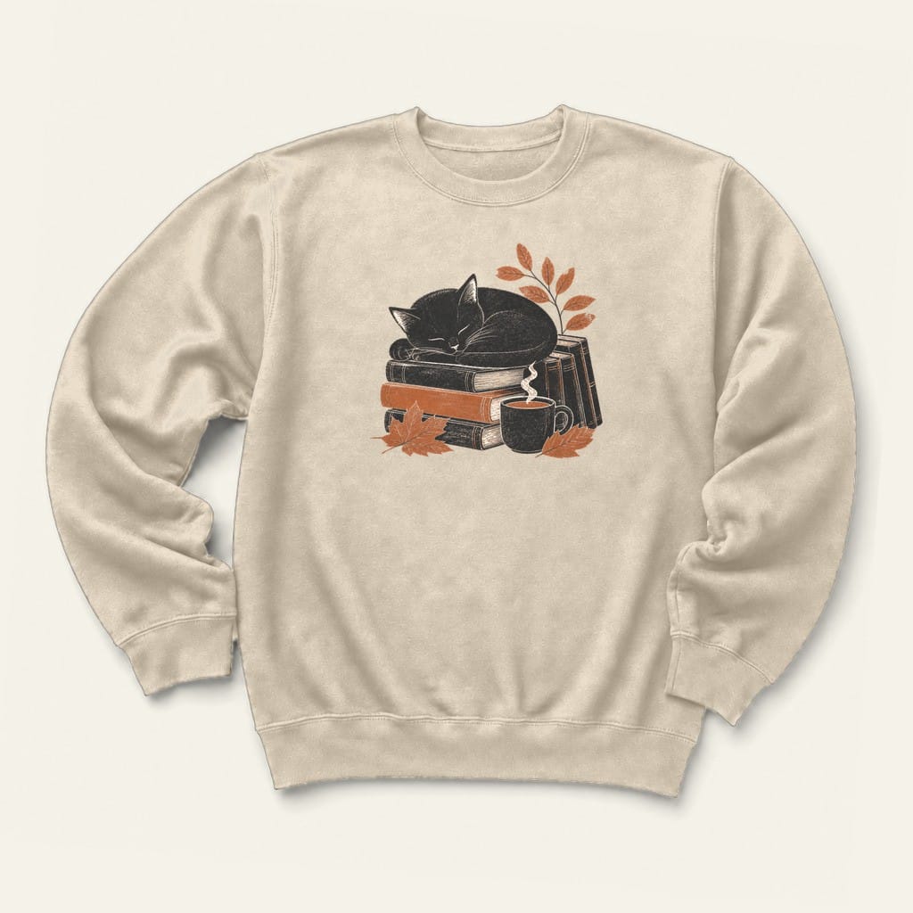 Cozy Reads Sweatshirt in Sand