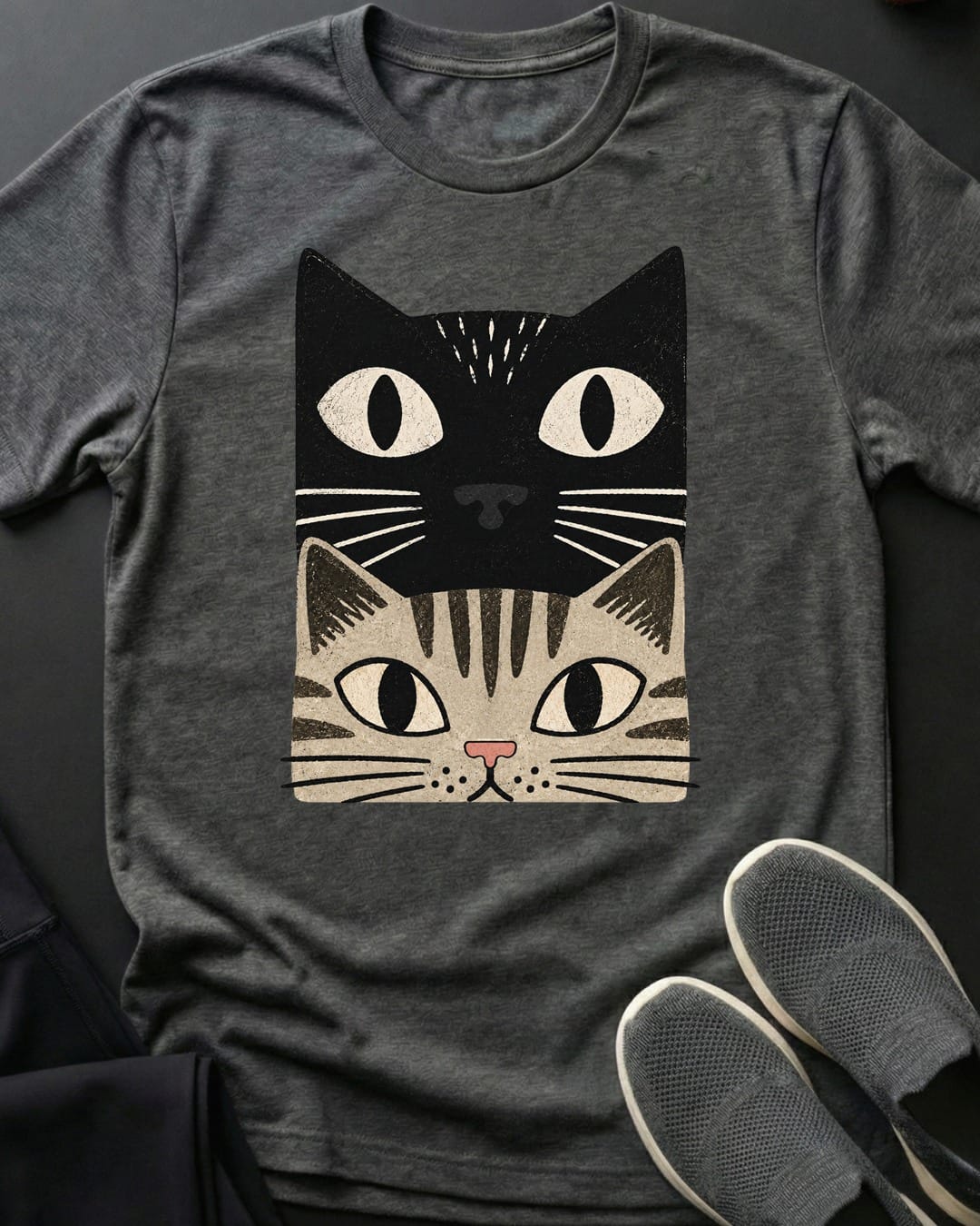 Tabby Cat Stack Tee