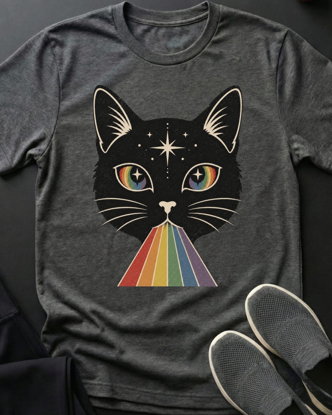 Rainbow Meow Tee