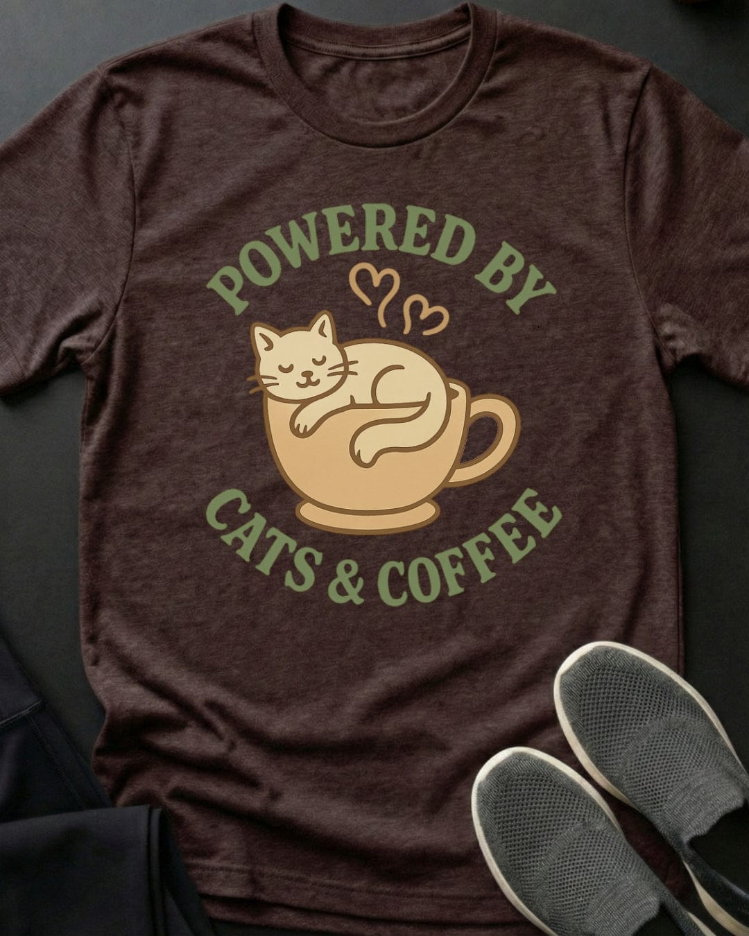 Cats & Coffee Tee