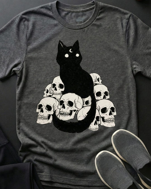 Skull Kitty Tee