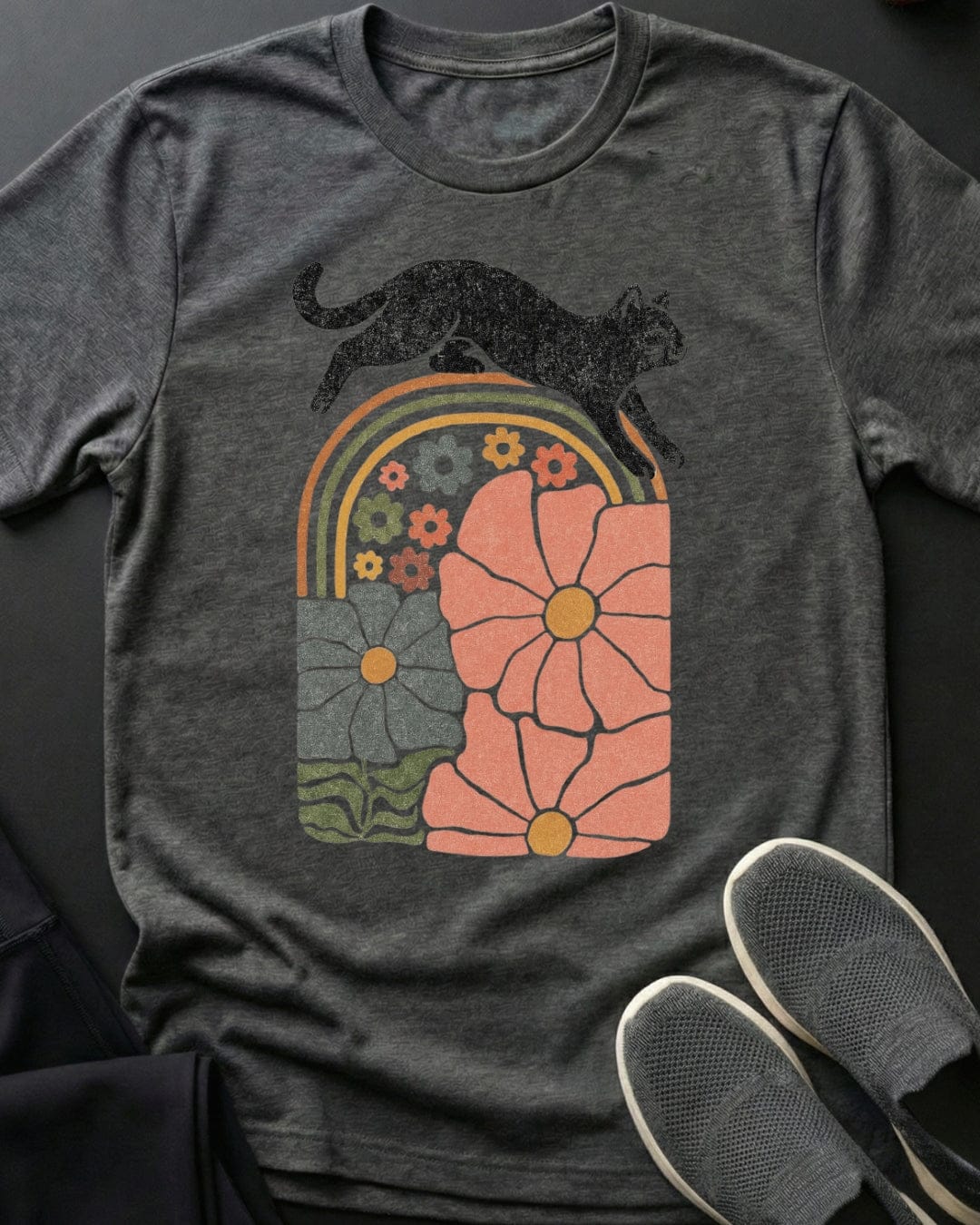 Kitty Flowers Tee