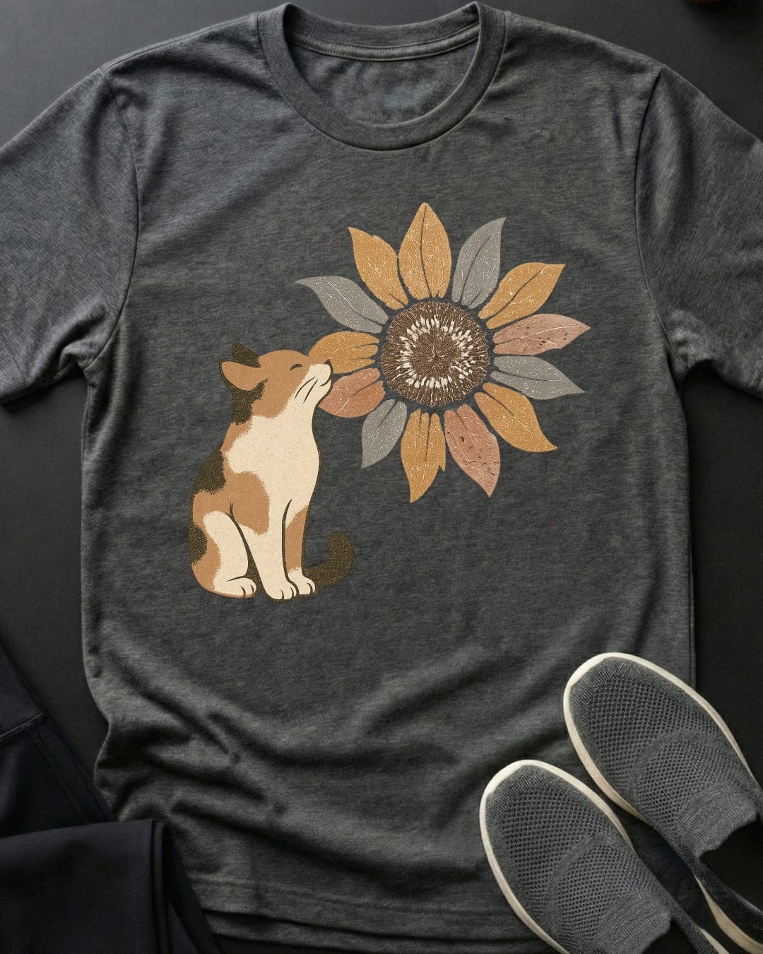 Sunflower Kitty Tee