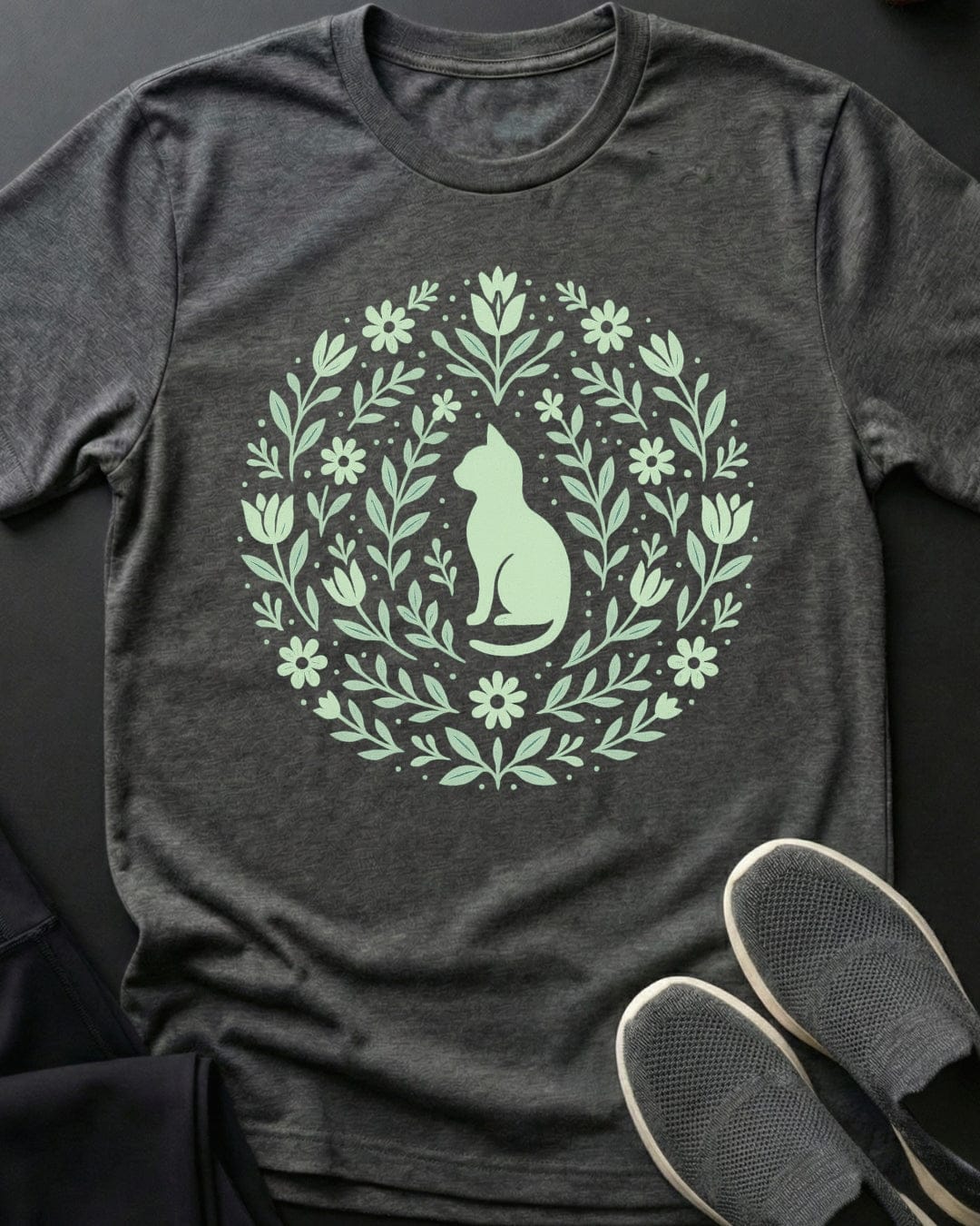 Cat Flowers Tee