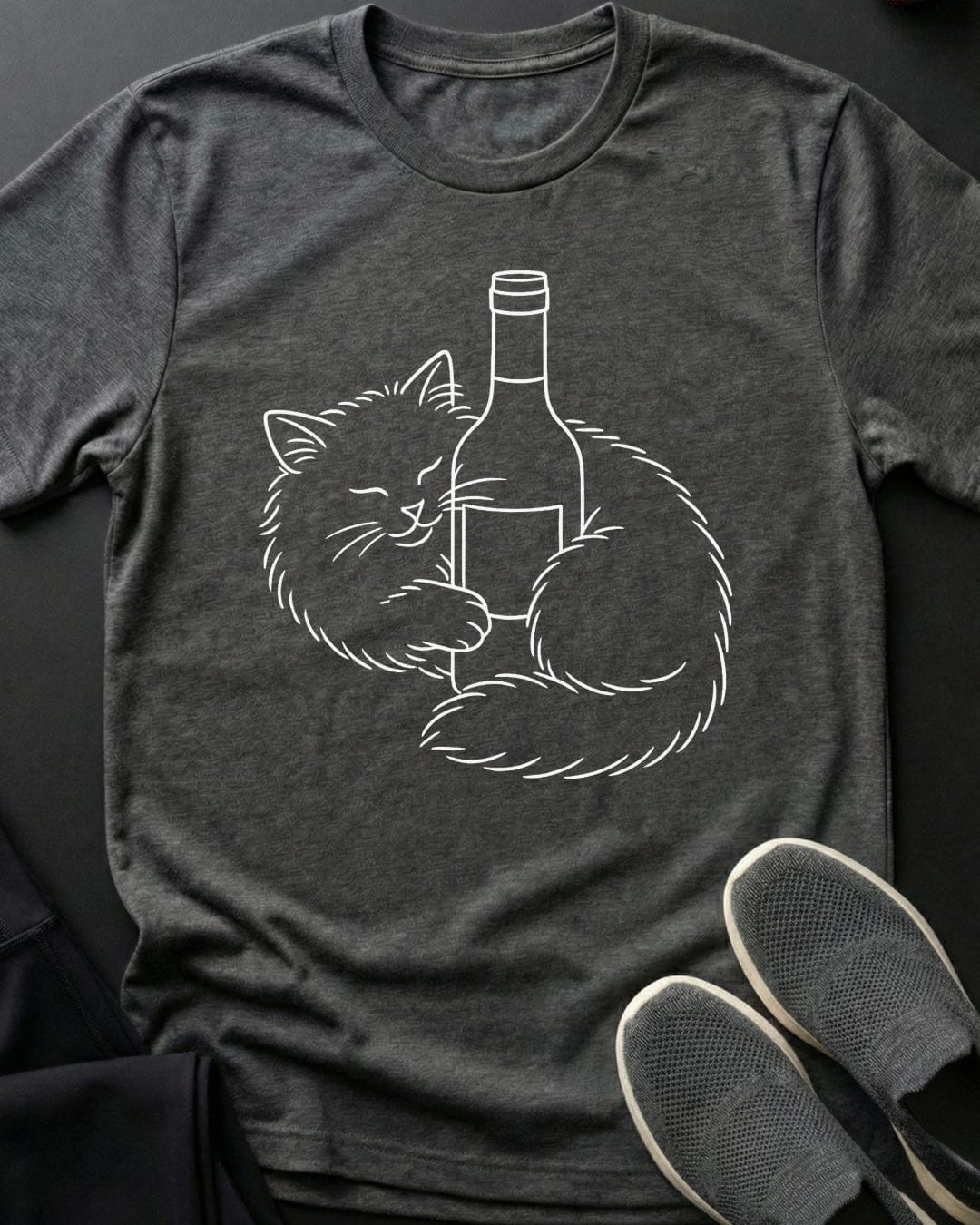 Wine Kitty Tee