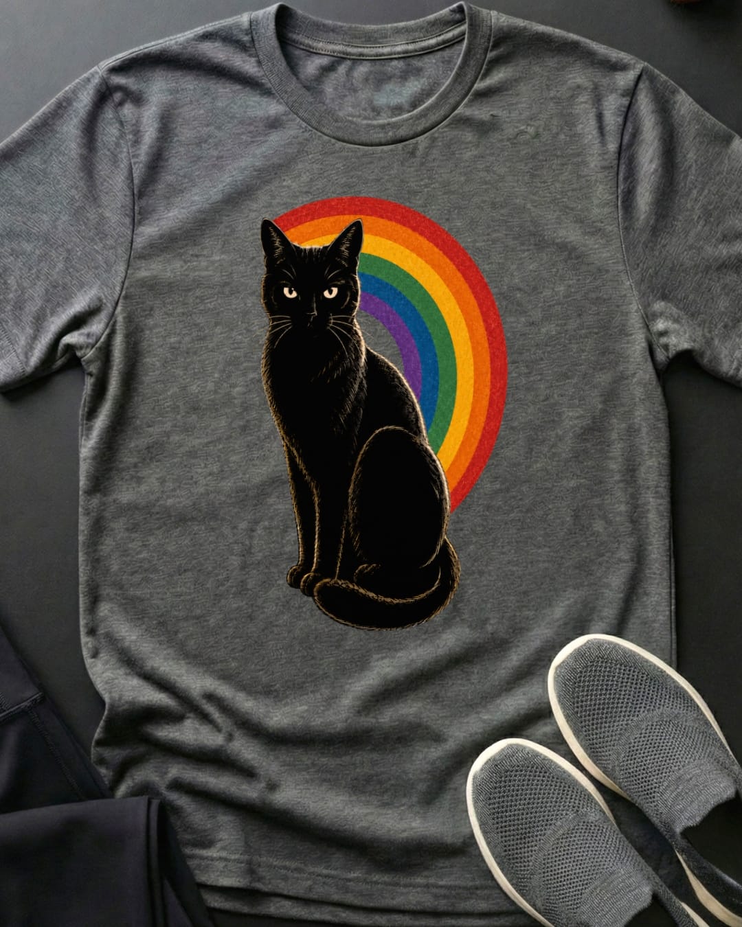 Kitty Rainbow Tee