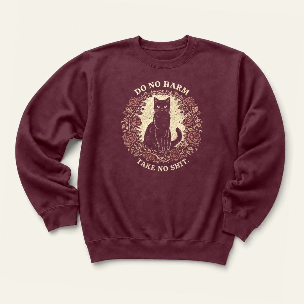 Do No Harm Sweatshirt in Maroon