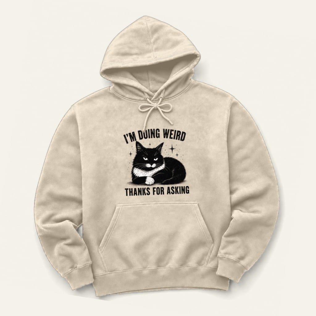 Doing Weird Hoodie in Sand