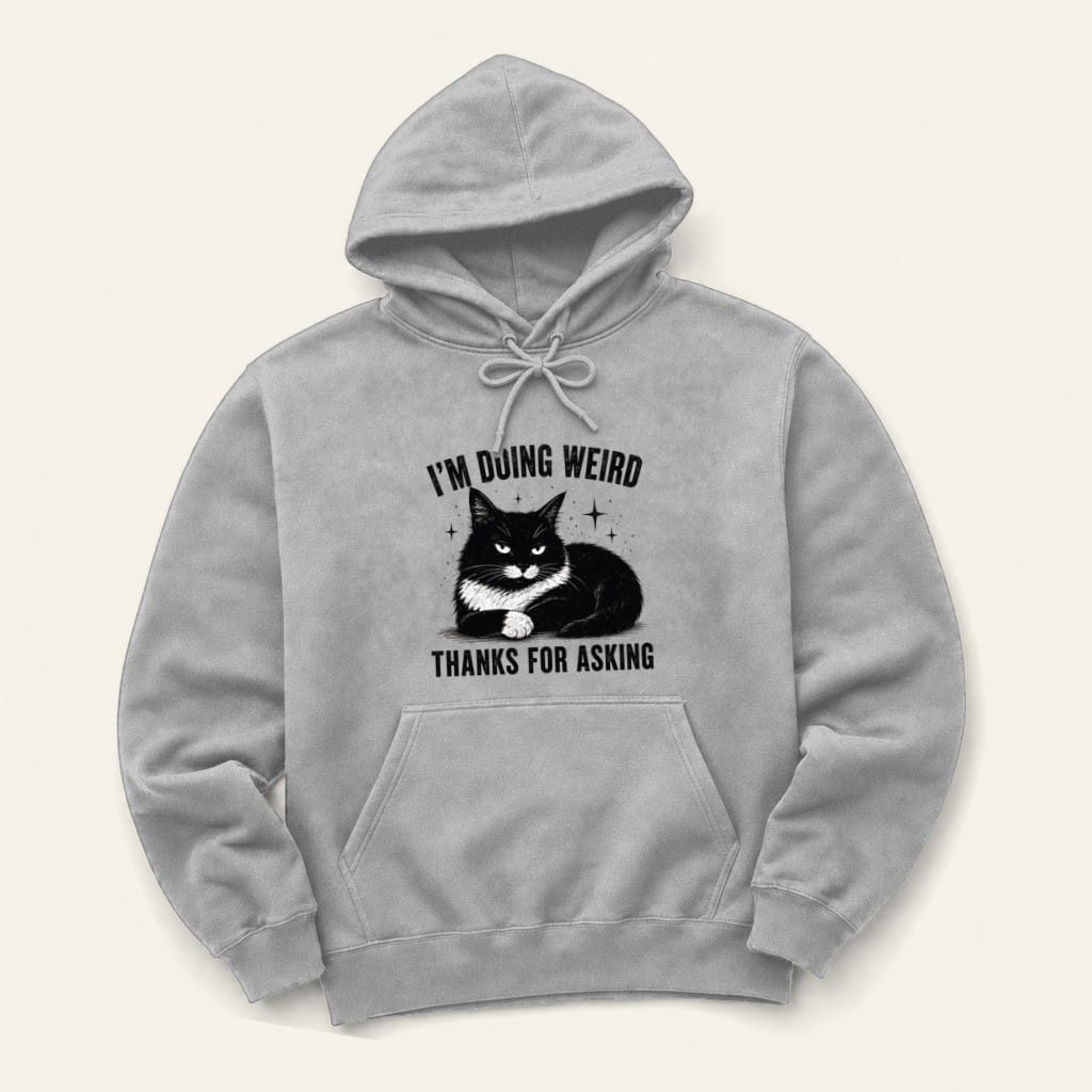 Doing Weird Hoodie in Sport Grey