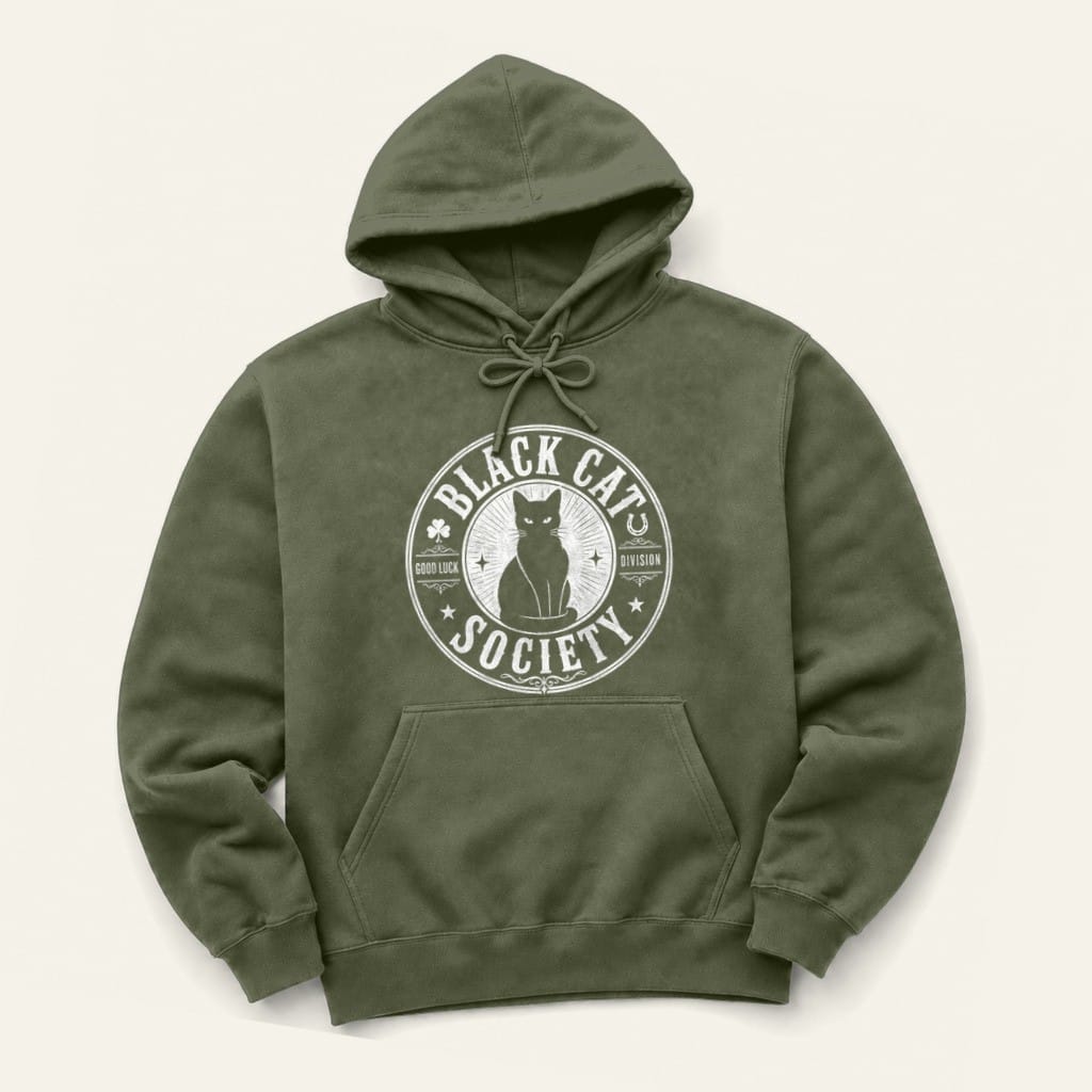 Good Luck Division Hoodie in Military Green