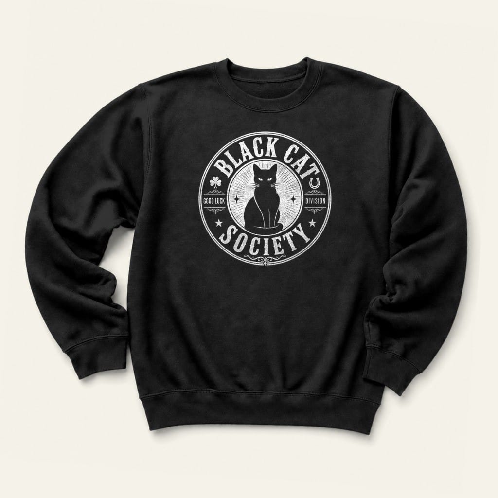 Good Luck Division Sweatshirt in Black