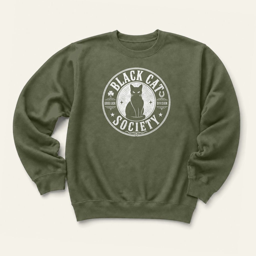 Good Luck Division Sweatshirt in Military Green