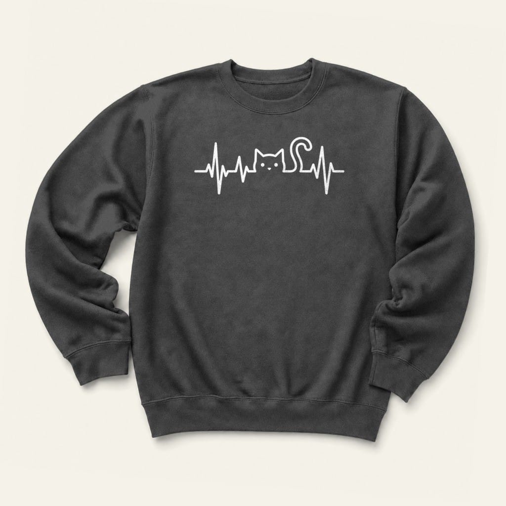 Heartbeat Sweatshirt in Dark Heather