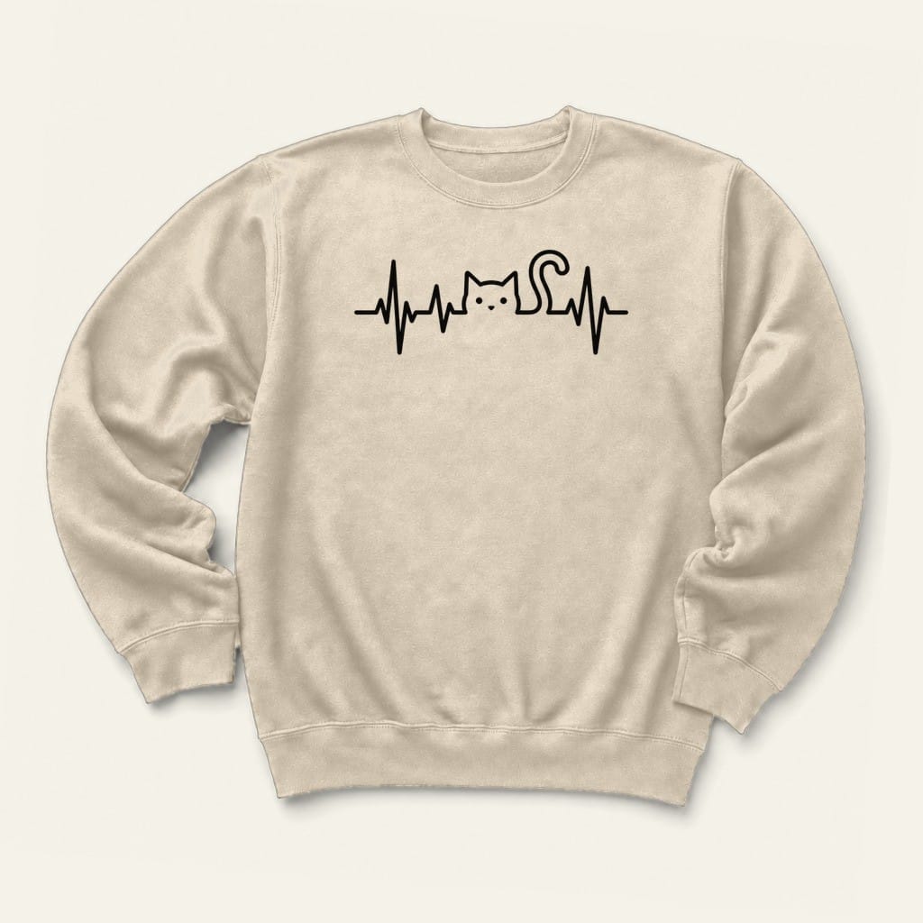 Heartbeat Sweatshirt in Sand