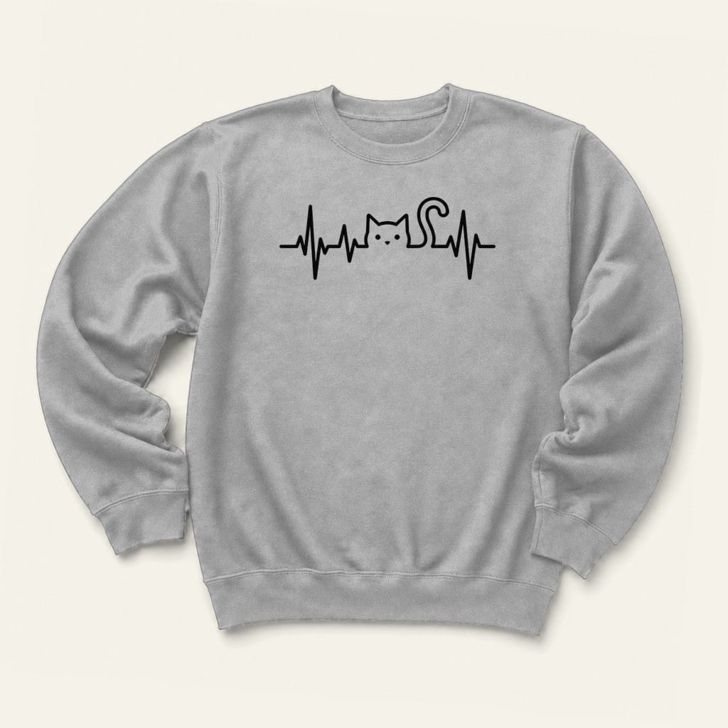 Heartbeat Sweatshirt in Sport Grey