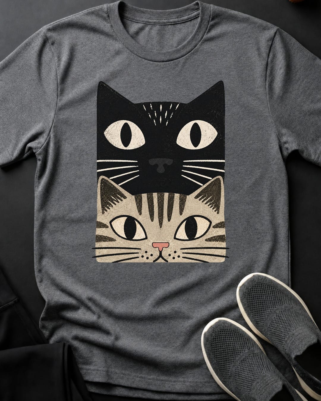 Tabby Cat Stack Tee