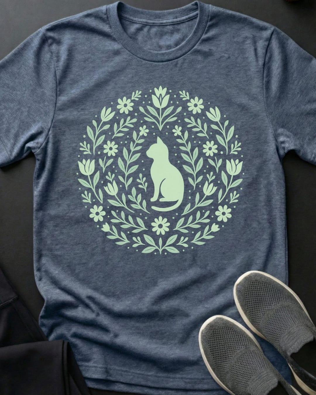 Cat Flowers Tee