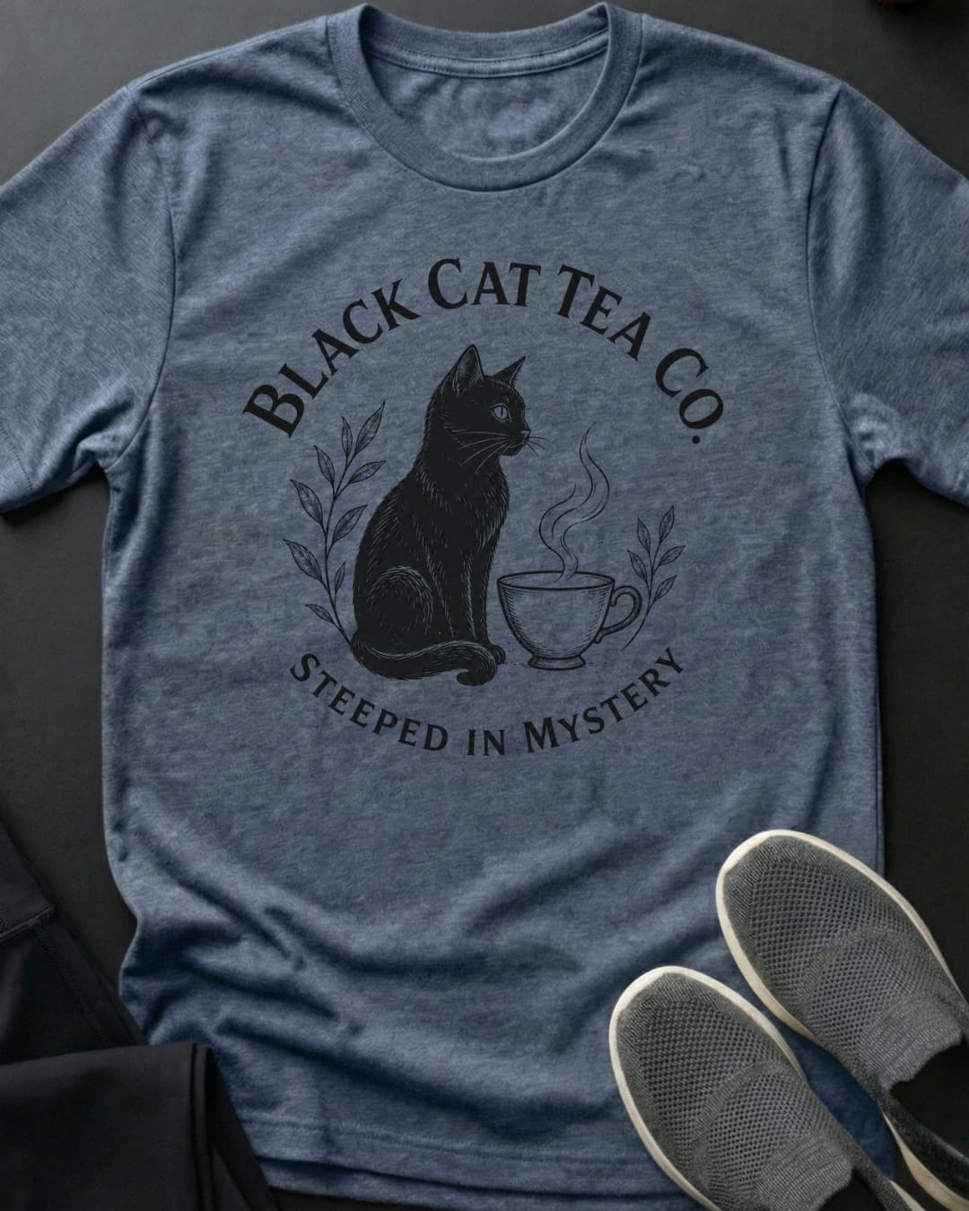Black Cat Tea Tee