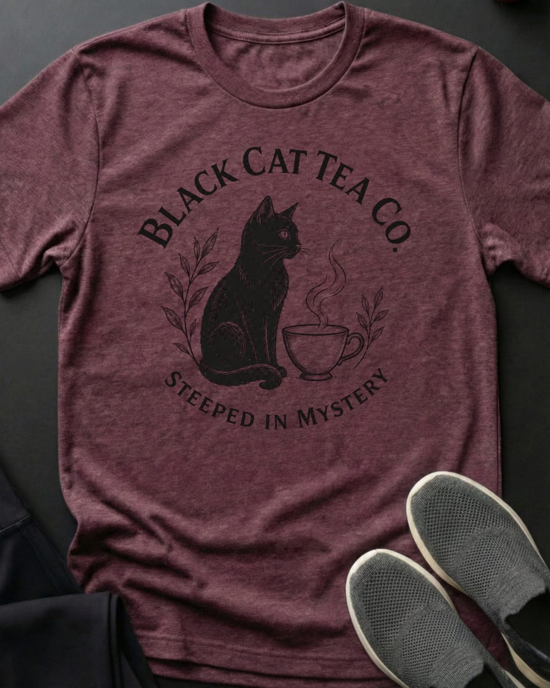 Black Cat Tea Tee