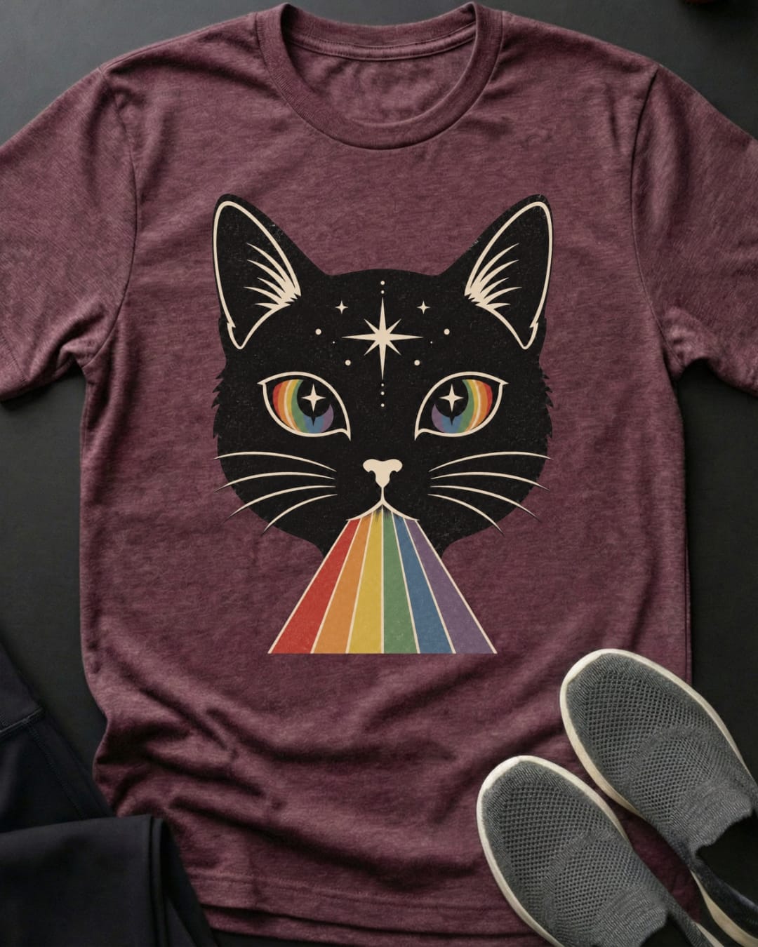 Rainbow Meow Tee