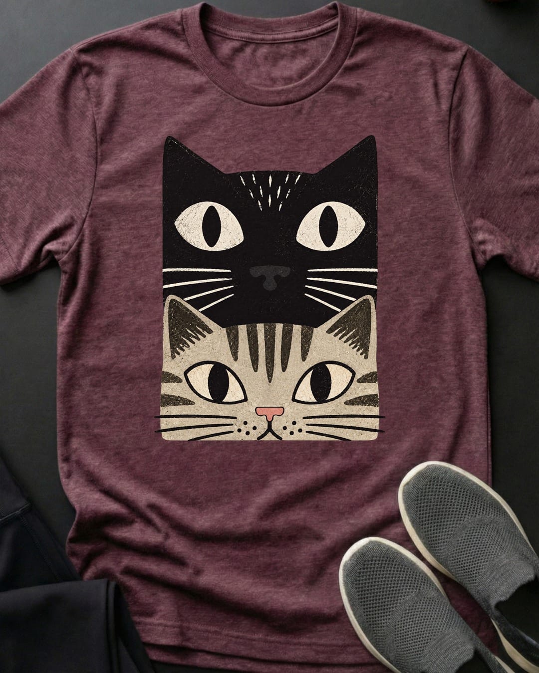 Tabby Cat Stack Tee