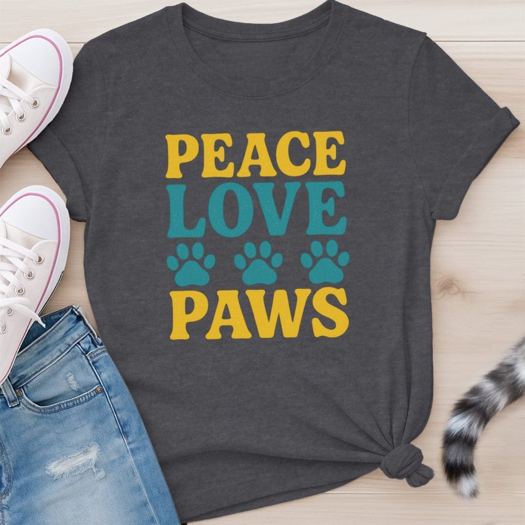 PEACE LOVE PAWS T-SHIRT