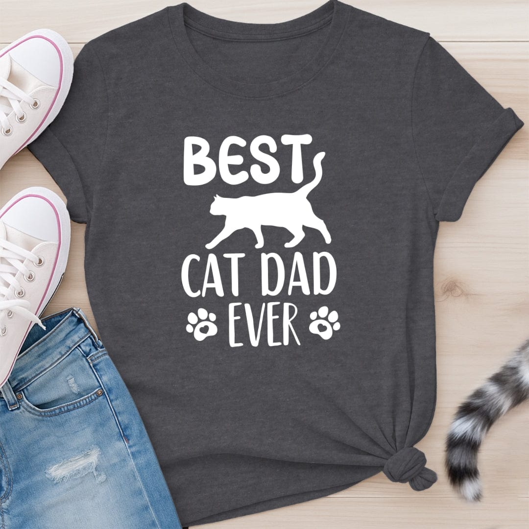 BEST CAT DAD T-SHIRT