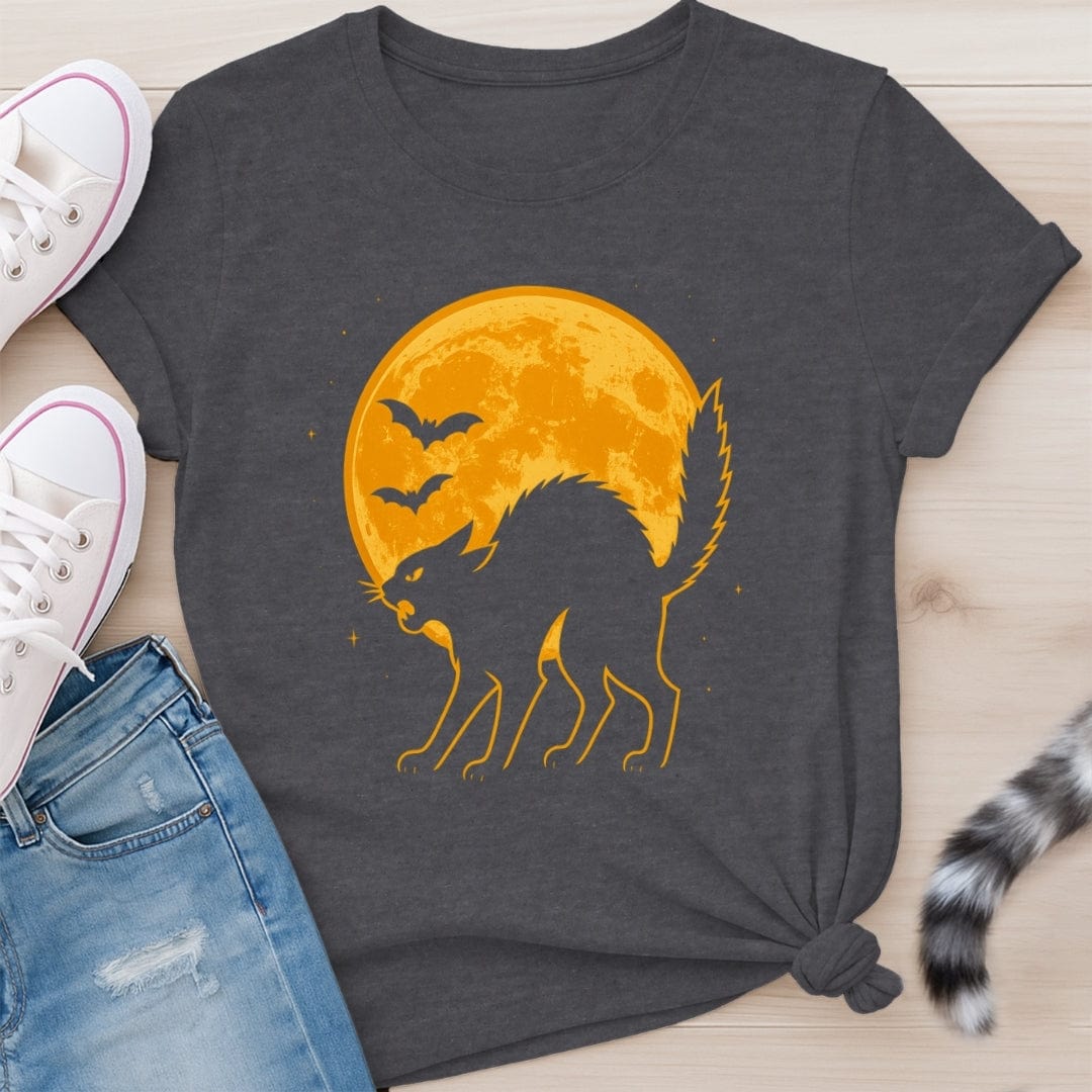 BLACK CAT FULL MOON T-SHIRT