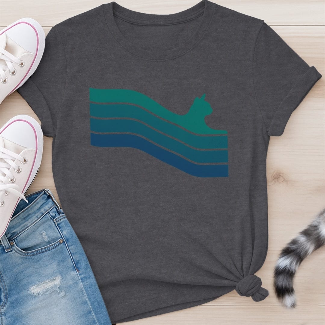 CAT BURST GREEN T-SHIRT