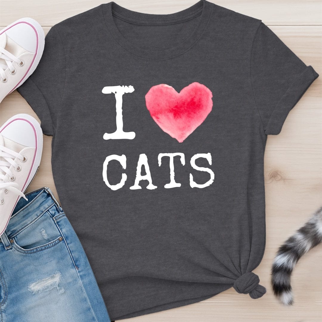 I HEART CATS T-SHIRT